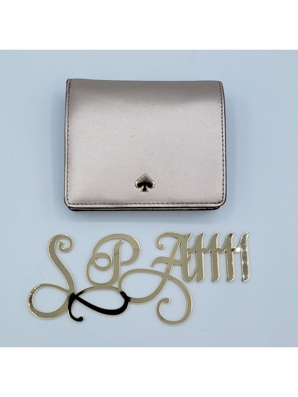 Kate Spade Wallet Metallic Leather Bifold #2152